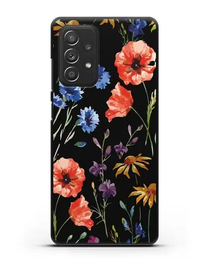 Чехол Полевые цветы силиконовый для Samsung Galaxy A53