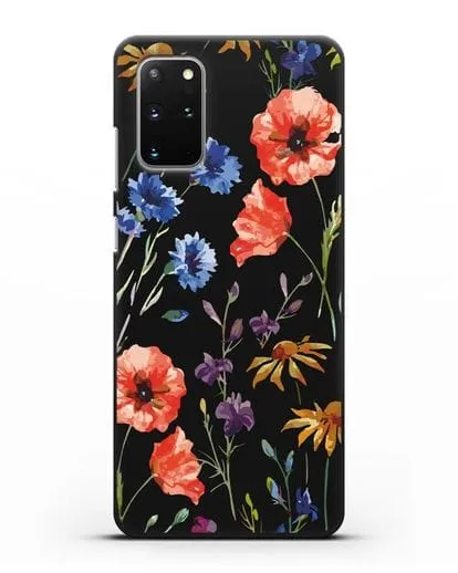 Чехол Полевые цветы силиконовый для Samsung Galaxy S20 Plus [SM-G985F]