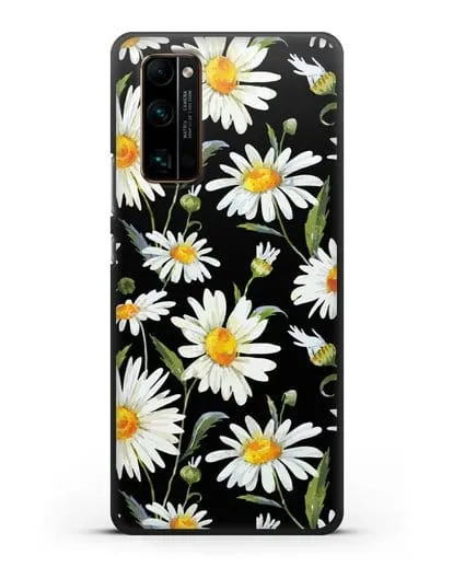 Чехол Ромашки силиконовый для Honor 30 Pro Plus