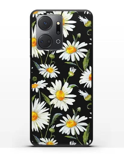 Чехол Ромашки силиконовый для Honor X7a