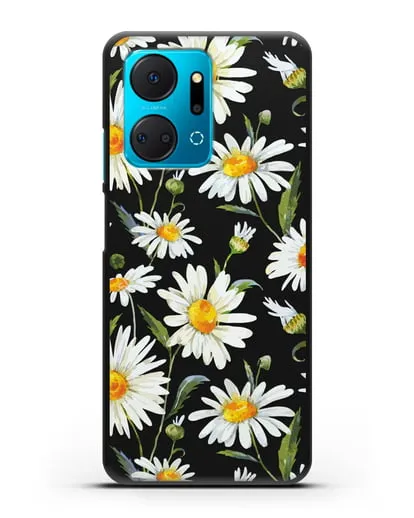 Чехол Ромашки силиконовый для Honor X7a Plus