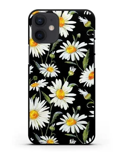 Чехол Ромашки силиконовый для iPhone 12 mini
