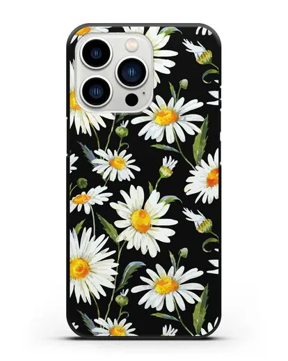Чехол Ромашки силиконовый для iPhone 13 Pro