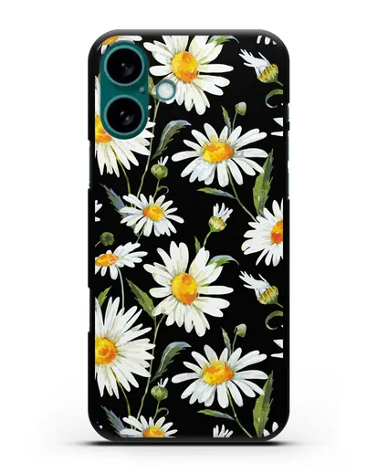 Чехол Ромашки силиконовый для iPhone 16 Plus