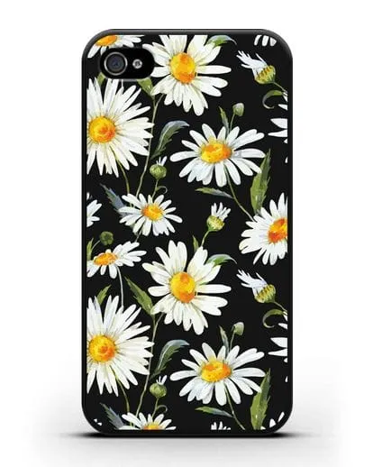 Чехол Ромашки силиконовый для iPhone 4/4s