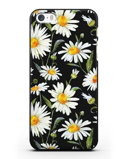 Чехол Ромашки силиконовый для iPhone 5/5s/SE