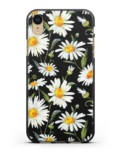 Чехол Ромашки силиконовый для iPhone XR