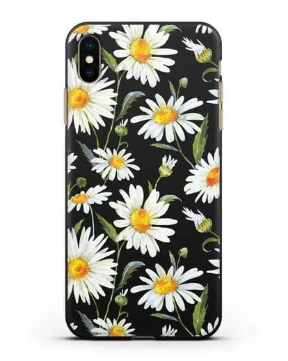 Чехол Ромашки силиконовый для iPhone XS Max