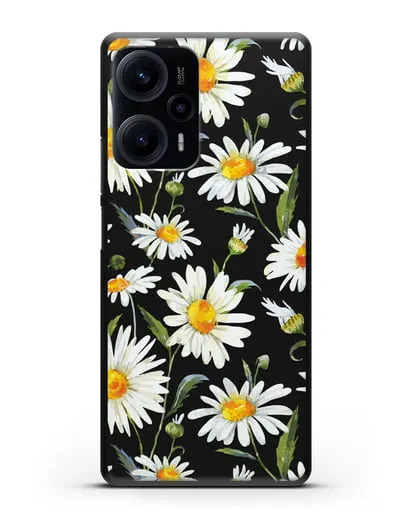 Чехол Ромашки силиконовый для Xiaomi Poco F5
