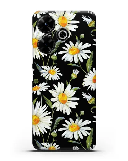 Чехол Ромашки силиконовый для Xiaomi Poco M6