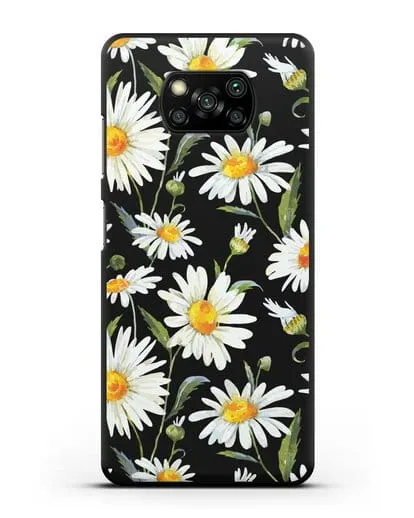 Чехол Ромашки силиконовый для Xiaomi Poco X3