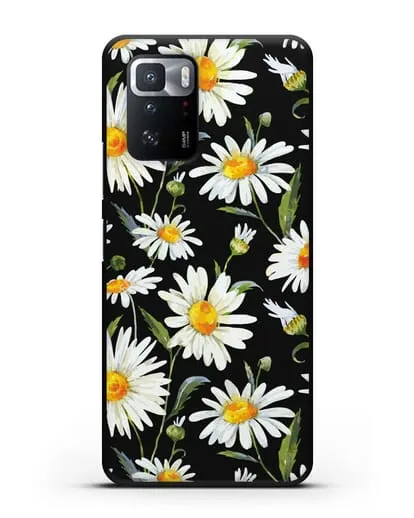 Чехол Ромашки силиконовый для Xiaomi Poco X3 GT