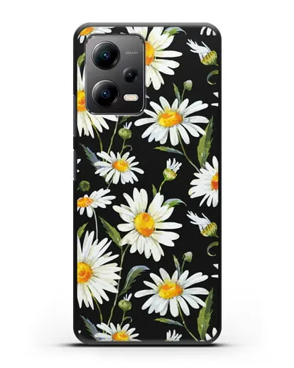 Чехол Ромашки силиконовый для Xiaomi Poco X5