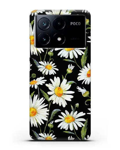 Чехол Ромашки силиконовый для Xiaomi Poco X6 Pro