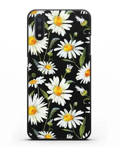 Чехол Ромашки силиконовый для Samsung Galaxy A01 [SM-A015F]
