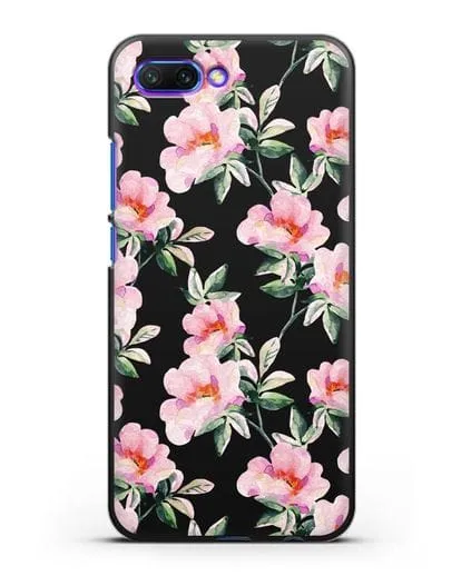 Чехол Цветы шиповника силиконовый для Honor 10