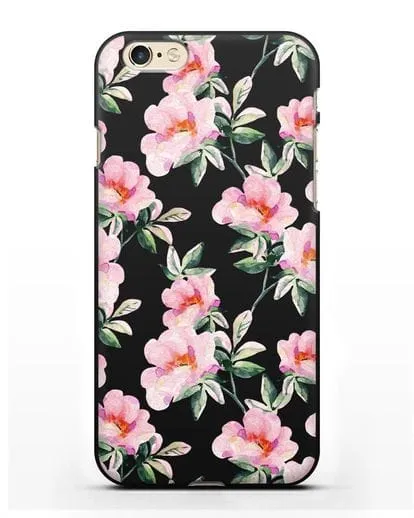 Чехол Цветы шиповника силиконовый для iPhone 6s