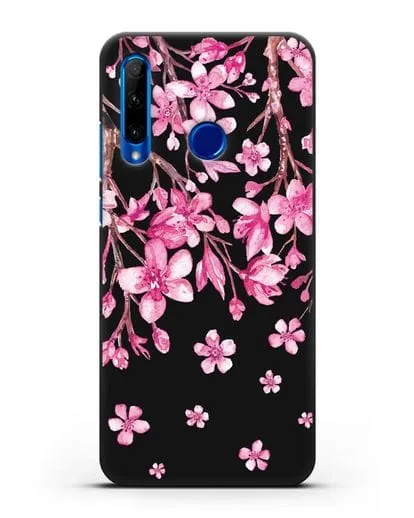 Чехол Цветущая сакура силиконовый для Honor 10i