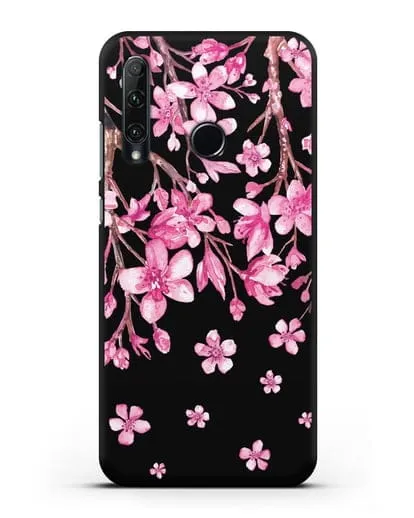 Чехол Цветущая сакура силиконовый для Honor 20e