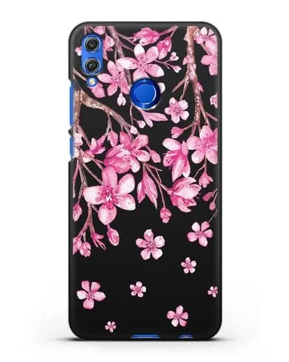 Чехол Цветущая сакура силиконовый для Honor 8X