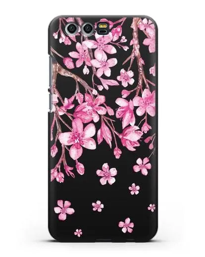 Чехол Цветущая сакура силиконовый для Honor 9