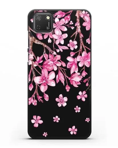 Чехол Цветущая сакура силиконовый для Honor 9S