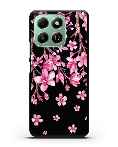 Чехол Цветущая сакура силиконовый для Honor X6b