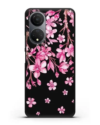 Чехол Цветущая сакура силиконовый для Honor X7