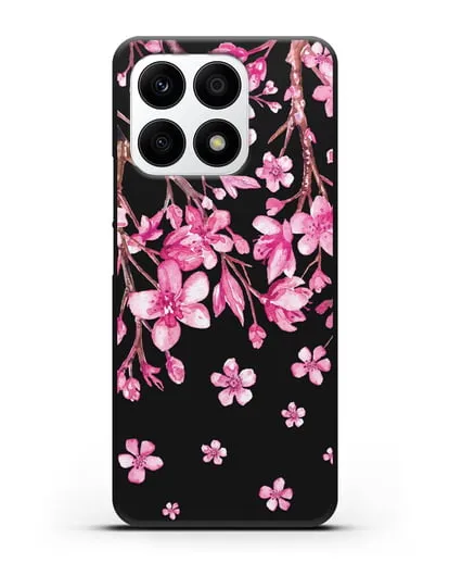 Чехол Цветущая сакура силиконовый для Honor X8a