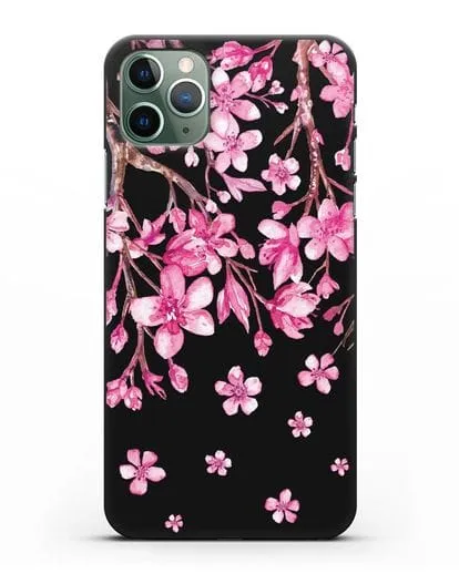 Чехол Цветущая сакура силиконовый для iPhone 11 Pro
