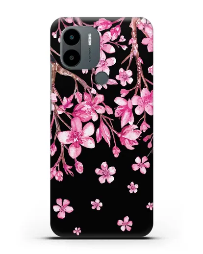 Чехол Цветущая сакура силиконовый для Xiaomi Poco C51