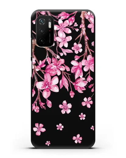 Чехол Цветущая сакура силиконовый для Xiaomi Poco M3 Pro