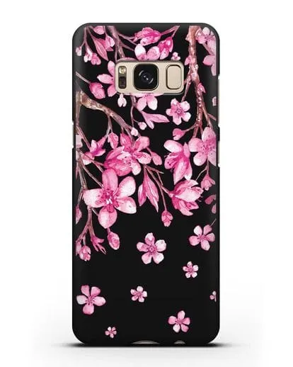 Чехол Цветущая сакура силиконовый для Samsung Galaxy S8 [SM-950F]