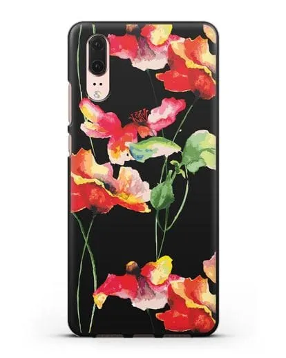 Чехол Маки силиконовый для Huawei P20