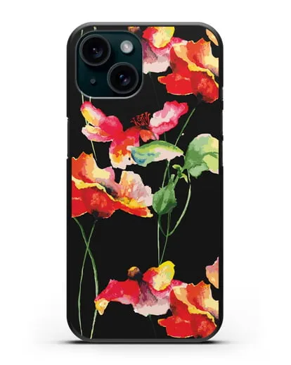 Чехол Маки силиконовый для iPhone 15