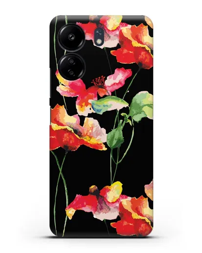 Чехол Маки силиконовый для Xiaomi Poco C65