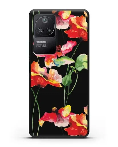 Чехол Маки силиконовый для Xiaomi Poco F4