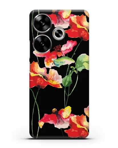 Чехол Маки силиконовый для Xiaomi Poco F6