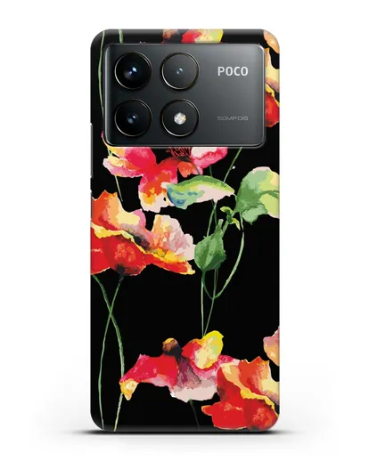 Чехол Маки силиконовый для Xiaomi Poco F6 Pro