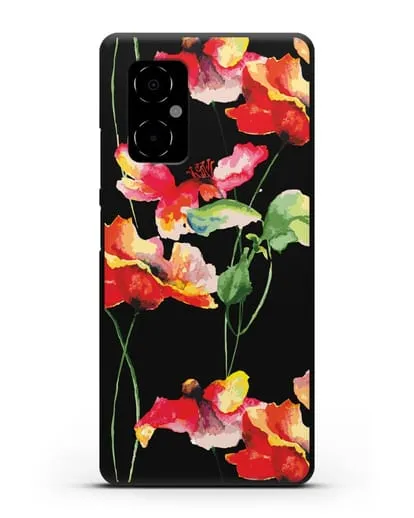 Чехол Маки силиконовый для Xiaomi Poco M4 5G