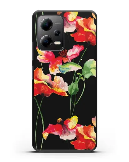 Чехол Маки силиконовый для Xiaomi Poco X5