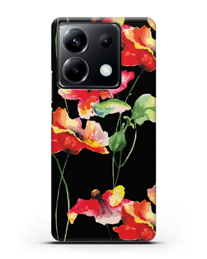 Чехол Маки силиконовый для Xiaomi Poco X6