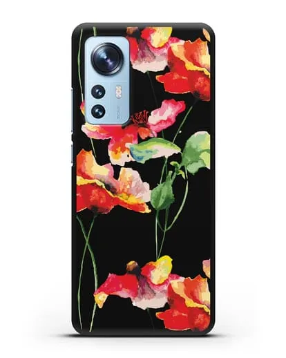 Чехол Маки силиконовый для Xiaomi 12 Lite