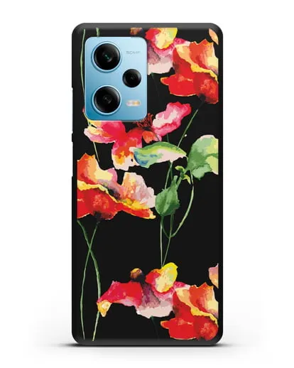 Чехол Маки силиконовый для Xiaomi Redmi Note 12 5G