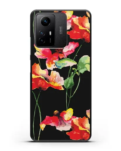 Чехол Маки силиконовый для Xiaomi Redmi Note 12S