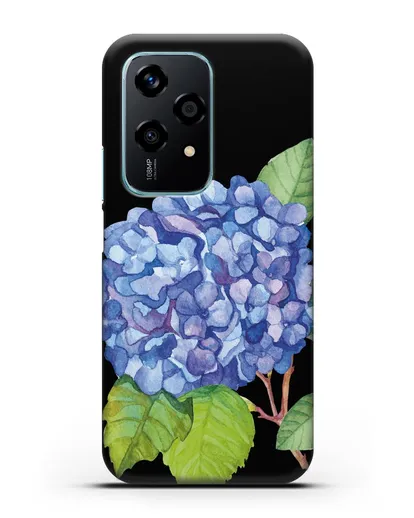 Чехол Гортензия голубая силиконовый для Honor 200 Lite