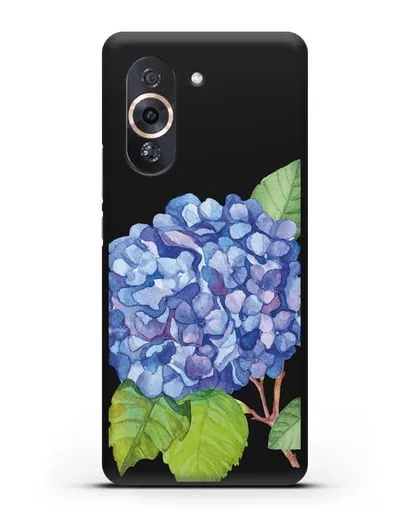 Чехол Гортензия голубая силиконовый для Huawei Nova 10