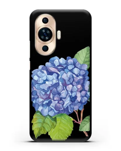 Чехол Гортензия голубая силиконовый для Huawei Nova 11