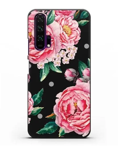 Чехол Пионы махровые силиконовый для Honor 20 Pro