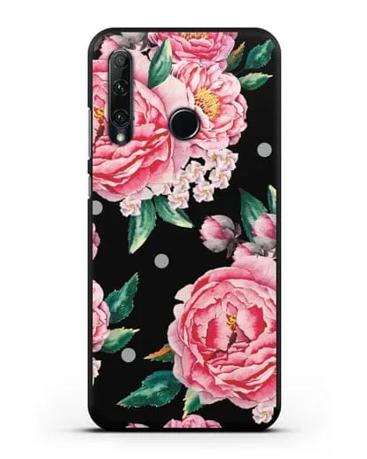 Чехол Пионы махровые силиконовый для Honor 20e